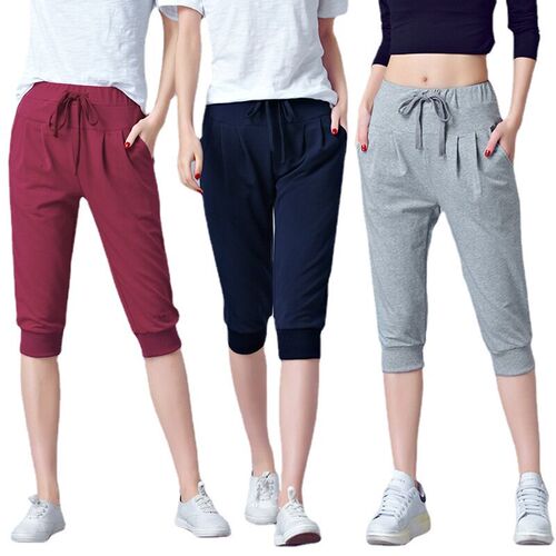 Pants for Women Summer Harem High Waisted Elastic Loose Jogg