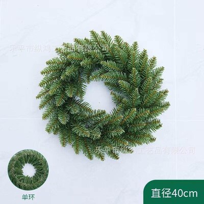 DIY Flocked Xmas Wreath- Home Decor, Front Door/Stair Hanger