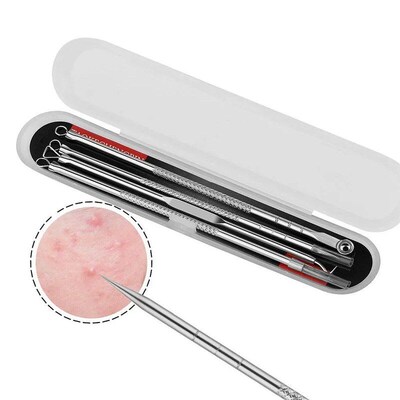 4Pcs Blackhead Acne Remover Set Beauty Skin Care Pore Cleane