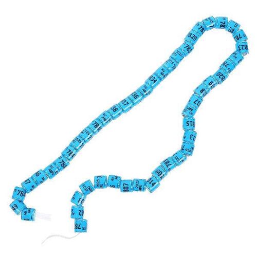 50 Pcs Pigeon Foot Ring Blue Aluminum Plastic Bird Leg