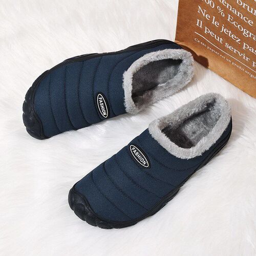 Winter Indoor Slippers 4748 Home Plush Warm Big Size AntiSli