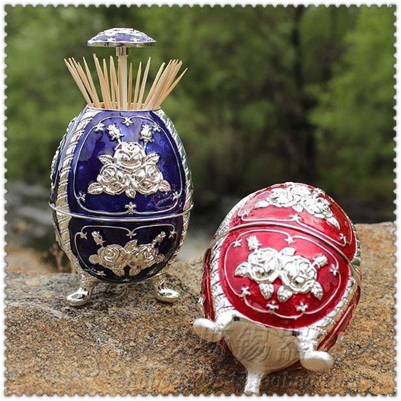 创意按压剔牙签盒 酒店摆设KTV酒吧牙签罐自动欧式蛋形高档牙签筒,收纳整理,牙签盒,淘宝优惠券,粉丝福利购,淘宝优惠卷