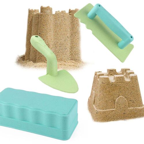 3Pc of snow beach toy sand fun brick sand castle mold for wi