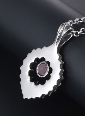 Pendant Fashion Pendant elegant pomegranate red gem tide men