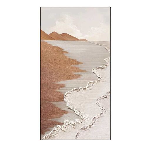 Nordic Porch Decoration Painting Silent Wind Waves Texture P