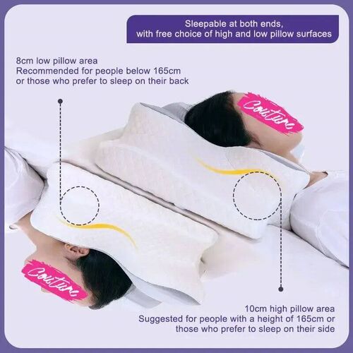 New Memory Foam Pillows Butterfly Shape Relaxing Cervical Sl