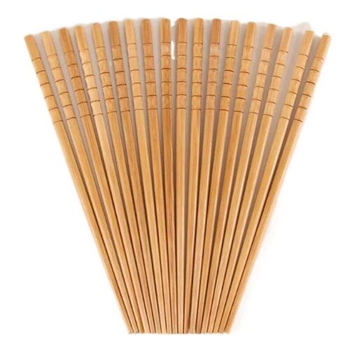 5 Pairs Handmade Natural Bamboo Wood Chopsticks Healthy Chin