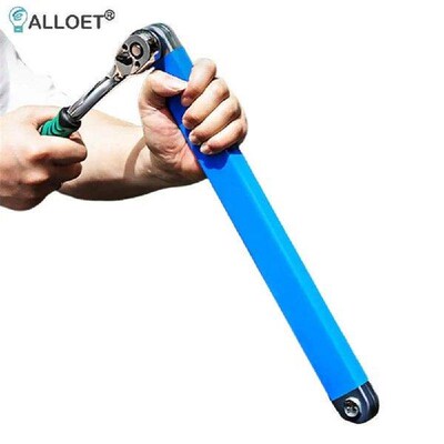 39cm Ratchet Extension Wrench with 4 Adapters Dual-purpose