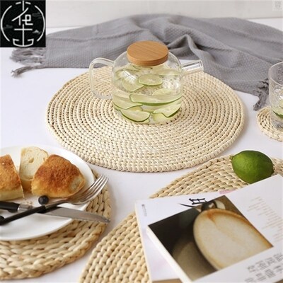 Corn fur woven Dining Table Mat Heat Insulation Pot Holder