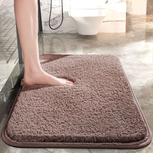 Bathroom Super Thick Fluff Fiber Bath Mat Shower Room Rugs