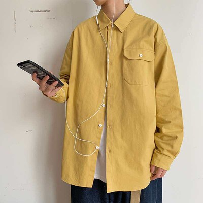 Vintage Ins Tooling Shirt for Men and Women Couple Chic tend