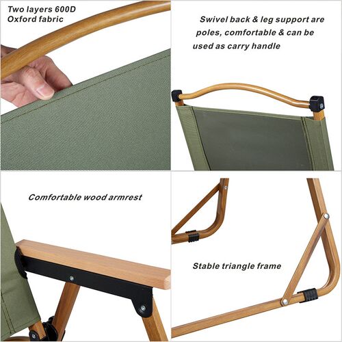 Portable folding chair, Kmitt chair, aluminum camping