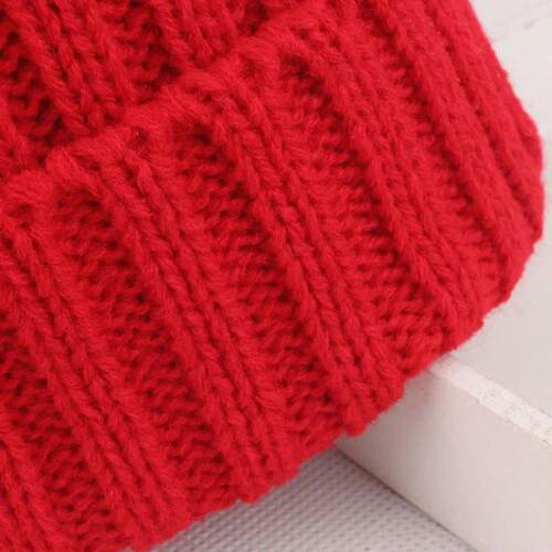 Fluffy Fur Ball Baby Beanie Winter Warm Kids Skullies Cap 2-