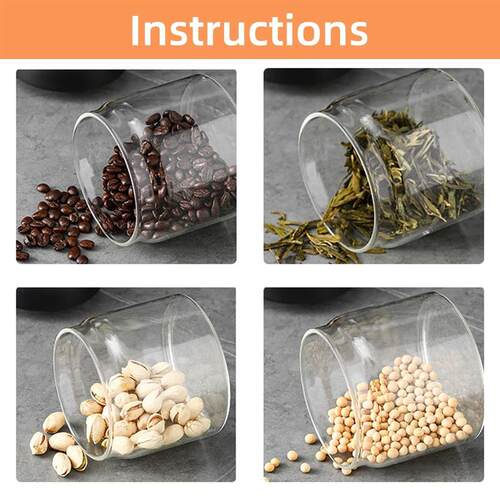 Vacuum Sealed Jar Coffee Bean Storage Bottle Kitchen Food Gr
