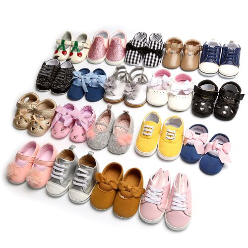 StockAssorted Baby Shoes Soft Sole Shoes Learning Walker Sho