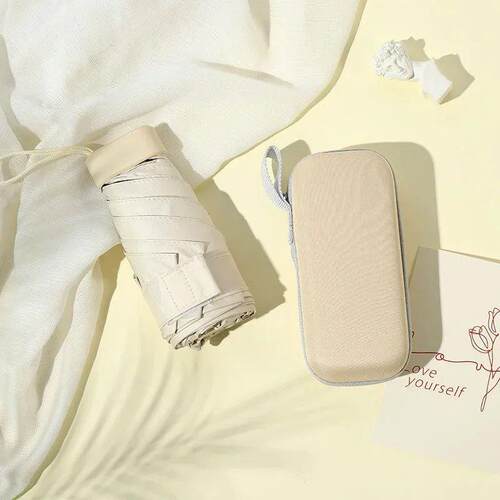 Mini Umbrella Capsule Umbrella Sunny and Rainy Dualuse Rainp