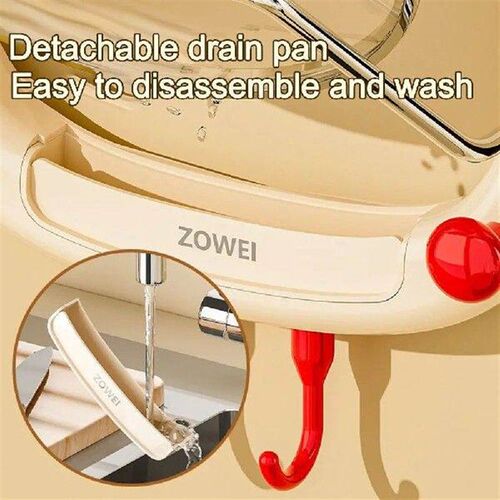 Cream Style Suction Cup Pot Lid Holder Punch-Free Wall
