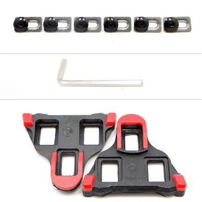2 pcs Road Bike Cycling Self-locking Pedal Cleats Set