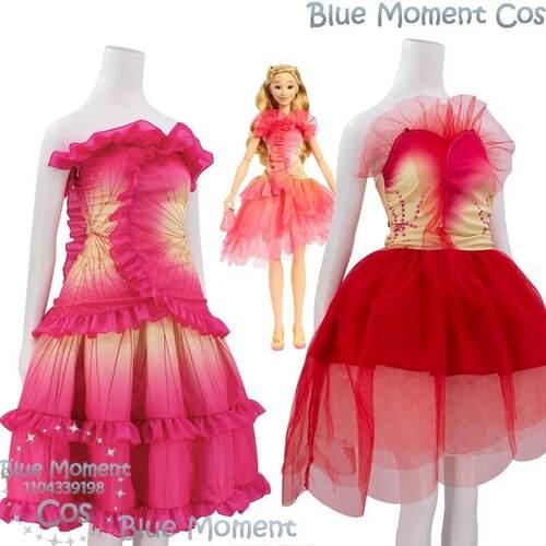 Barrbier Collector Wicked Glinda Pink Flower Dress Dancing G