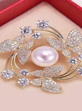 Temperament butterfly wreath brooch fashion jewelry suit pin