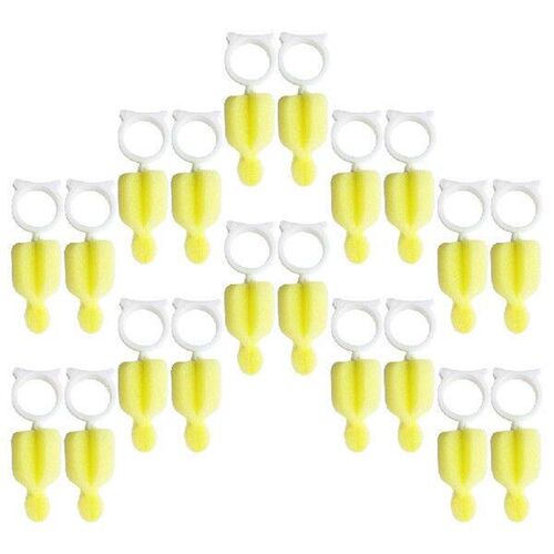 20pcs Baby Bottle Nipple Brush Sponge Cleaner Pacifier