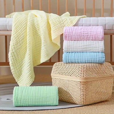 6 Layers Bamboo Cotton Baby Receiving Blanket Infant Kids Sw