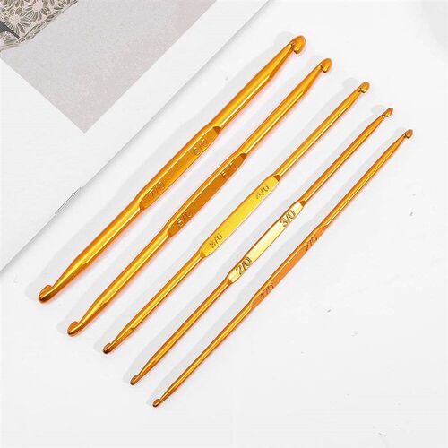 Double Head Aluminum Alloy Sewing Crochet Hook  DIYYarn Clot