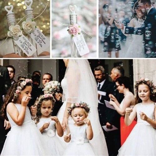 1/7Pcs Colorful Empty Bubble Soap Bottle Wedding Gifts For
