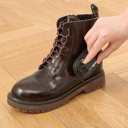 Portable Shoe Polish Handle Sponge, Double-Sided Leather Sho