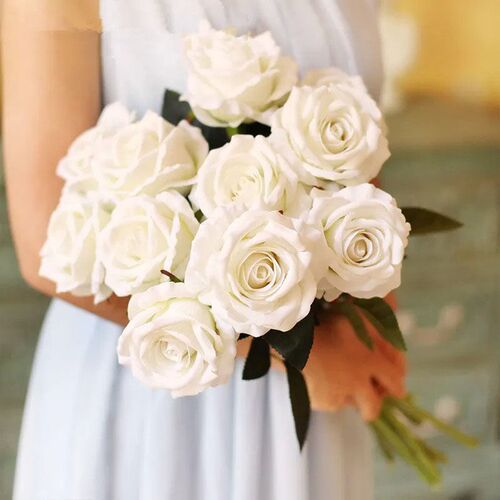 5/10pcs Roses Artificial Flowers Rose Flower Branch Artifici