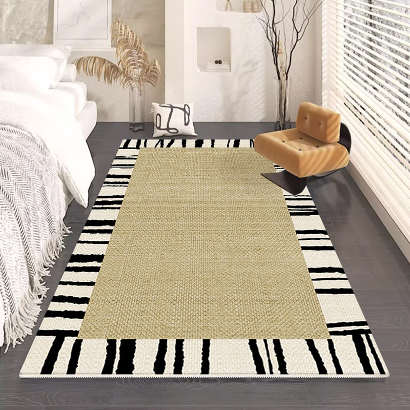 卧室长条床边厚地毯暖色沙发茶几复古法式高级女孩家用耐脏地垫,居家布艺,床边毯,淘宝优惠券,粉丝福利购,淘宝优惠卷