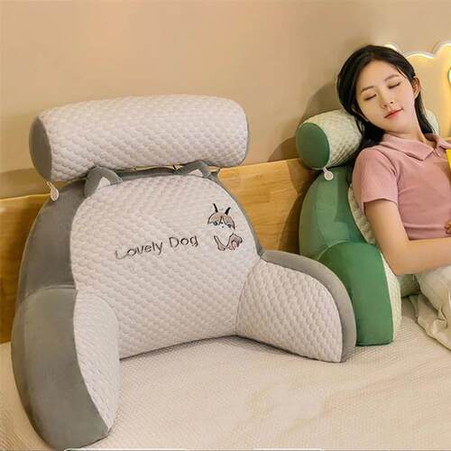 Sofa Throw Pillows Triangular Reading Pillow Bedside Soft La