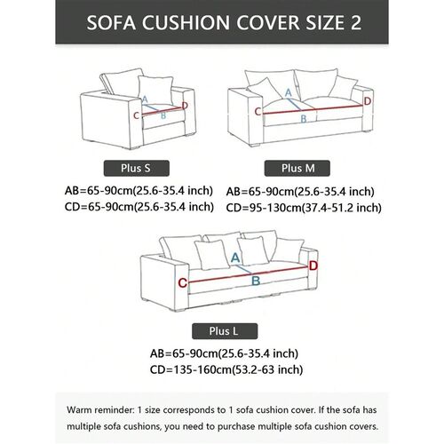 1pc Solid Color Elastic Sofa Sofa Slipver Non-slip Sofa vers