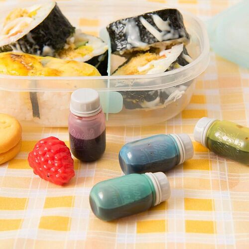4PCS Mini Ketchup Bottle Small Salad Dressing Condiment Sque