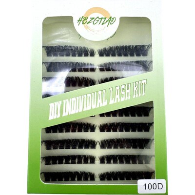 9 Rows Fluffy Lash Clusters Thick Volume Eyelash Clusters Ex