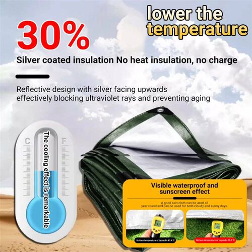Heavy-Duty Thicken Tarpaulin Outdoor Camping Tent Canopy Per