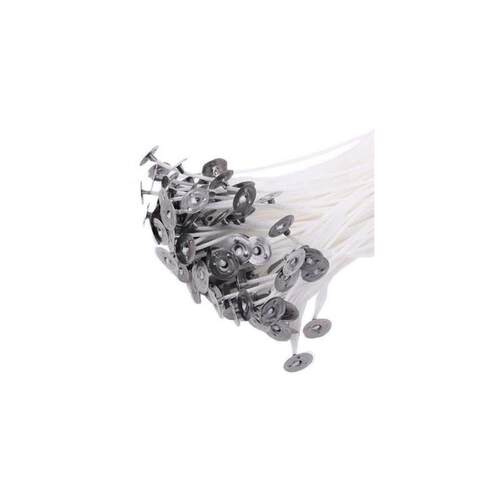 100Pcs/Set Low-Smoke Candle Wicks Cotton Core Waxed Wick 8/1