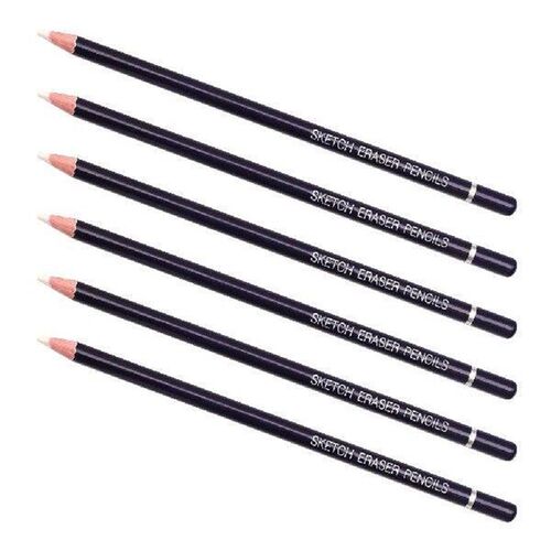 6 Pcs Sketch Pencil Fiberglass Eraser Pencils Drawing