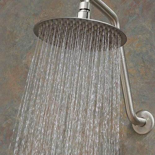 Rain Shower Head Rainfall Bathroom Showerhead  High Pressure