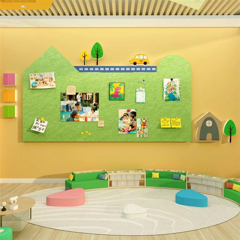幼儿园墙面装饰作品展示墙贴环创主题成品毛毡板照片文化布置材料,家居饰品,文化墙贴,淘宝优惠券,粉丝福利购,淘宝优惠卷