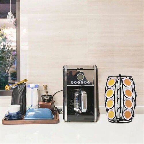 Metal Coffee Capsule Stand 360-degree Rotating Coffee Pods