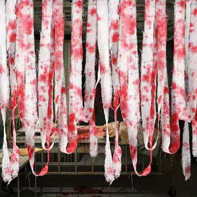 Halloween Variety Blood Stained Gauze Warning Tape Isolation