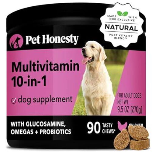 Pet Honesty Multivitamin Dog Supplement, Glucosamine chon
