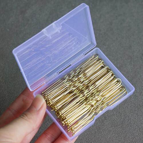 50pcs/Box Metal U Shaped Hair Clips Wedding Bridal Bobby Pin