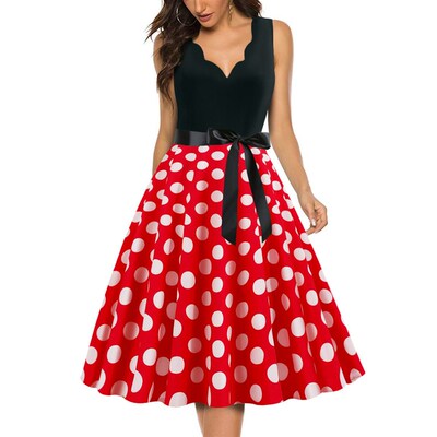 Womens Retro Summer Dresses 2023 Robe Vintage Pinup 50s 60s