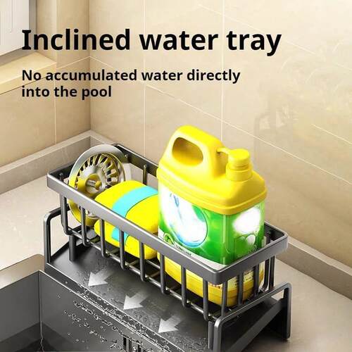 Kitchen Drain Rack Sponge Rack Household Sink Rag Basket Dis