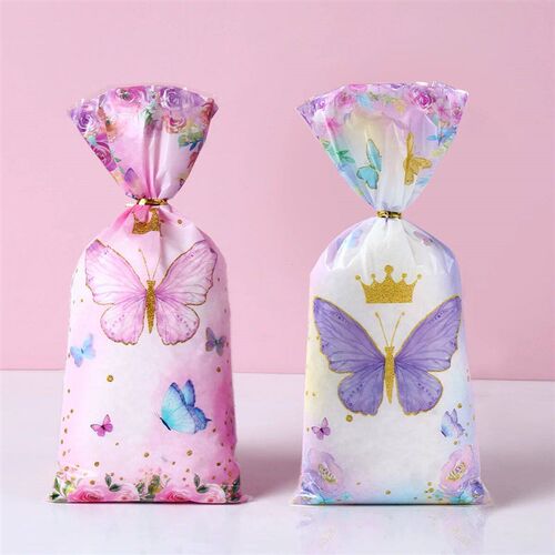 25/50pcs Candy Bags Gift Packing Bags Rainbow Unicorn Birthd