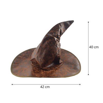 Leather Witch Wizard Hats Fashion Party Headgear Halloween