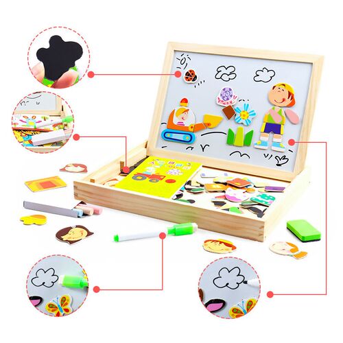 New Animals/ Vehicle Wooden Magnetic Puzzle Toys for Childre