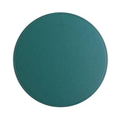 38CM circular luxury imitation leather Western dining mat